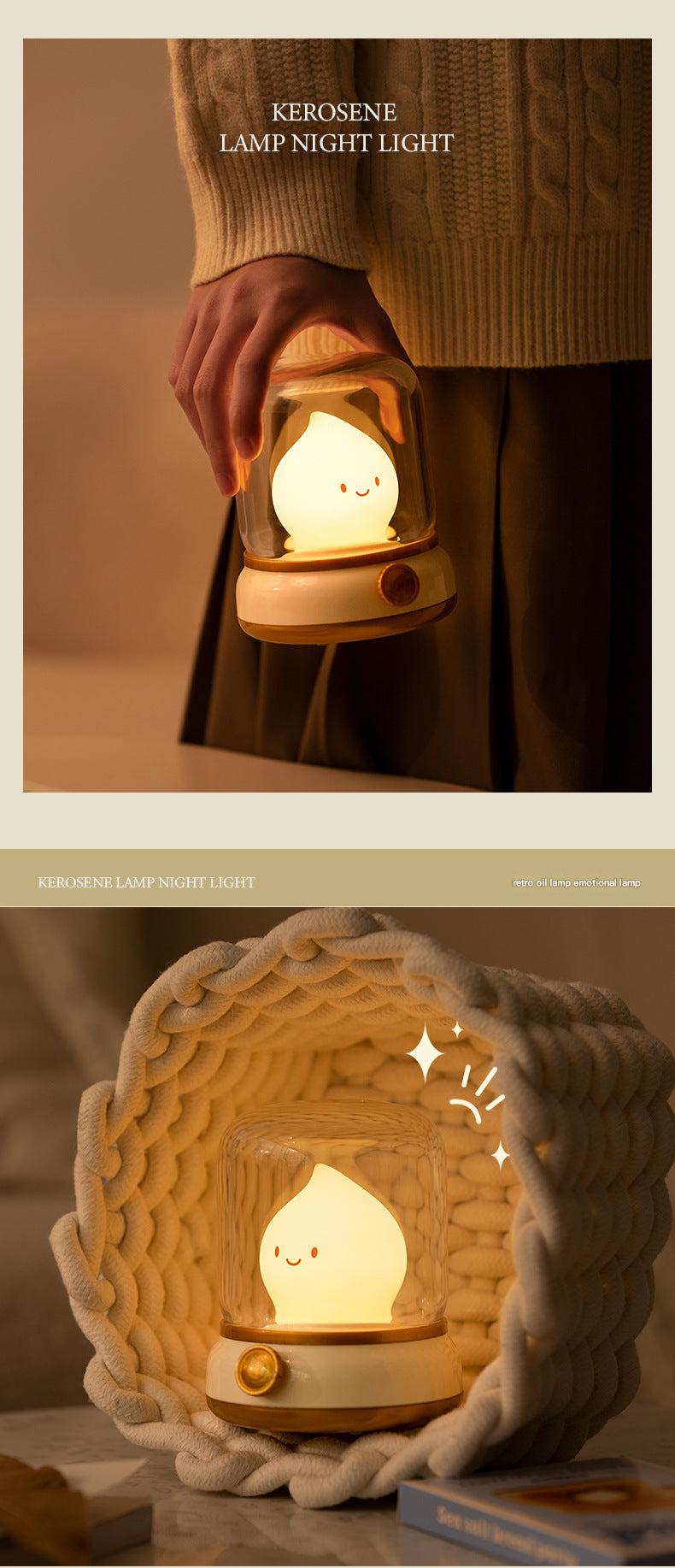 Rechargeable vintage oil lamp image 1