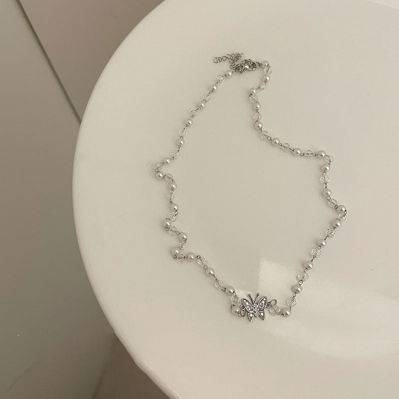 Elegant Butterfly Choker Necklace - Image 1