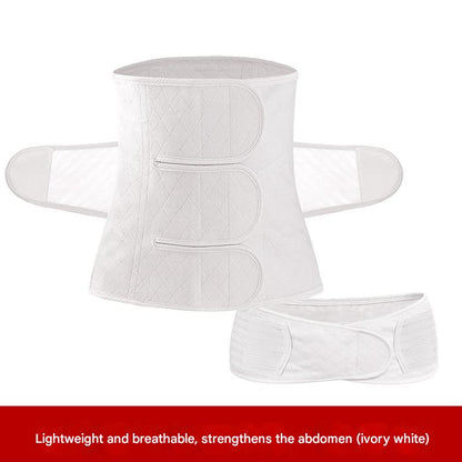Close-up of breathable cotton fabric of belly wrap