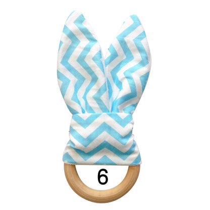 Natural Wooden Baby Teething Ring Image 2