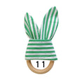Wooden Ring Teether: Rabbit Ears No. 11