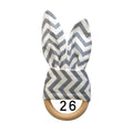 Wooden Ring Teether: Rabbit Ears No. 26