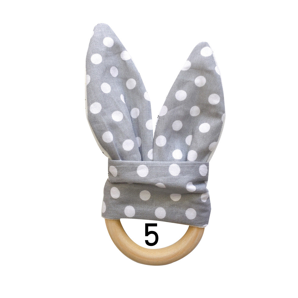 Natural Wooden Baby Teething Ring Image 3