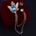 Gold Base Lake Blue Diamond