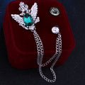 Silver Base Green Diamond