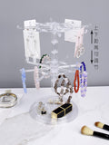 2# 2-tier Transparent Rod Hanging Rack (Pack of 1)