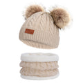 Double Pom-Pom Khaki Set