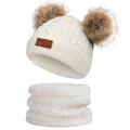 Double Pom-Pom White Set