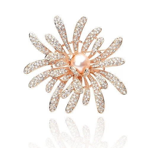 Stylish brooch displayed on a blouse image 6