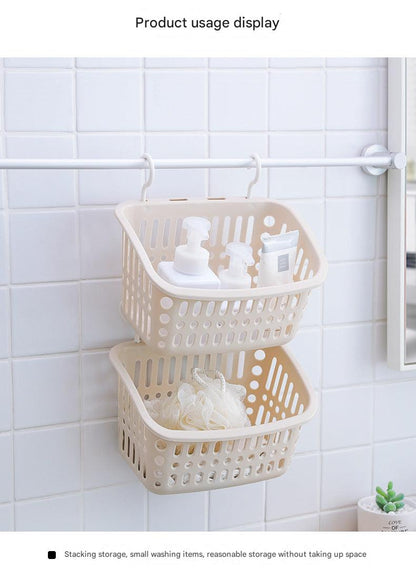 Versatile storage basket for toiletries and cosmetics
