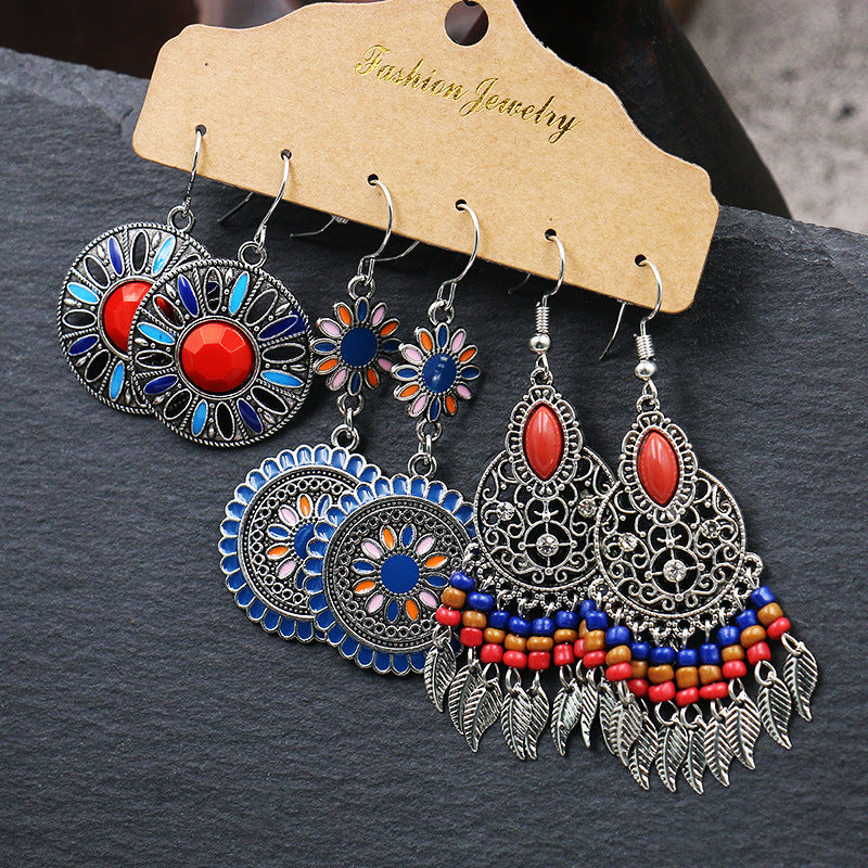 Stylish alloy waterdrop earrings for women