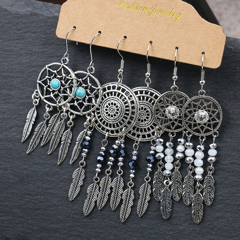 Unique design alloy earrings with vibrant colors