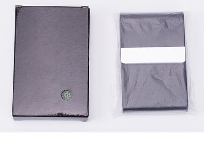 Business card holder in red PU leather