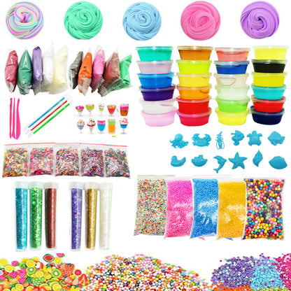 24-Color Crystal Slime Kit - Ultimate DIY Fun for All Ages