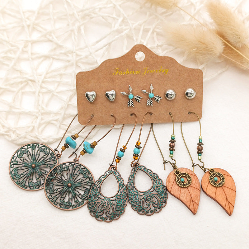 Lightweight Alloy Earrings Set