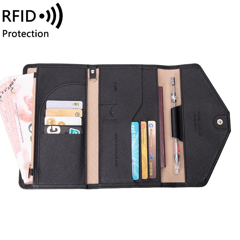 travel document organizer with multiple compartments
