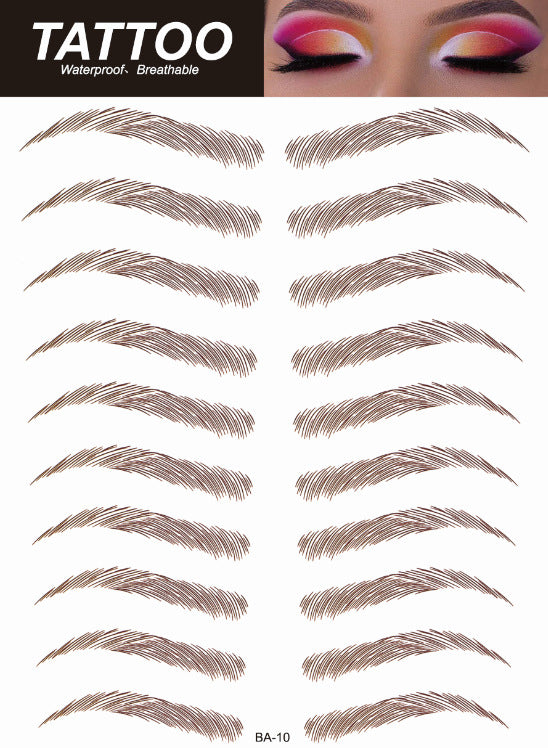 Realistic Temporary Brow Tattoos - Image 3