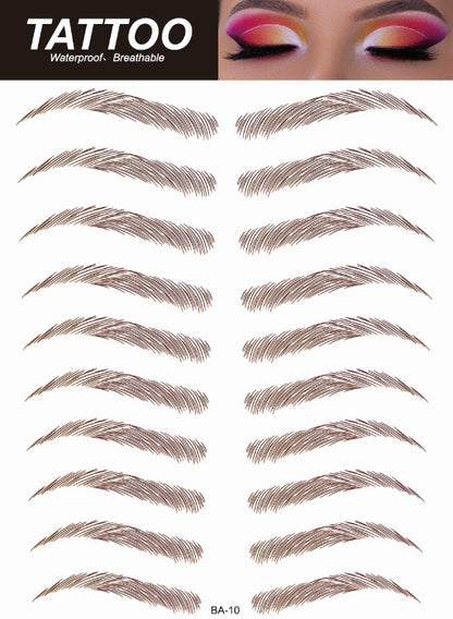 Realistic Temporary Brow Tattoos - Image 3