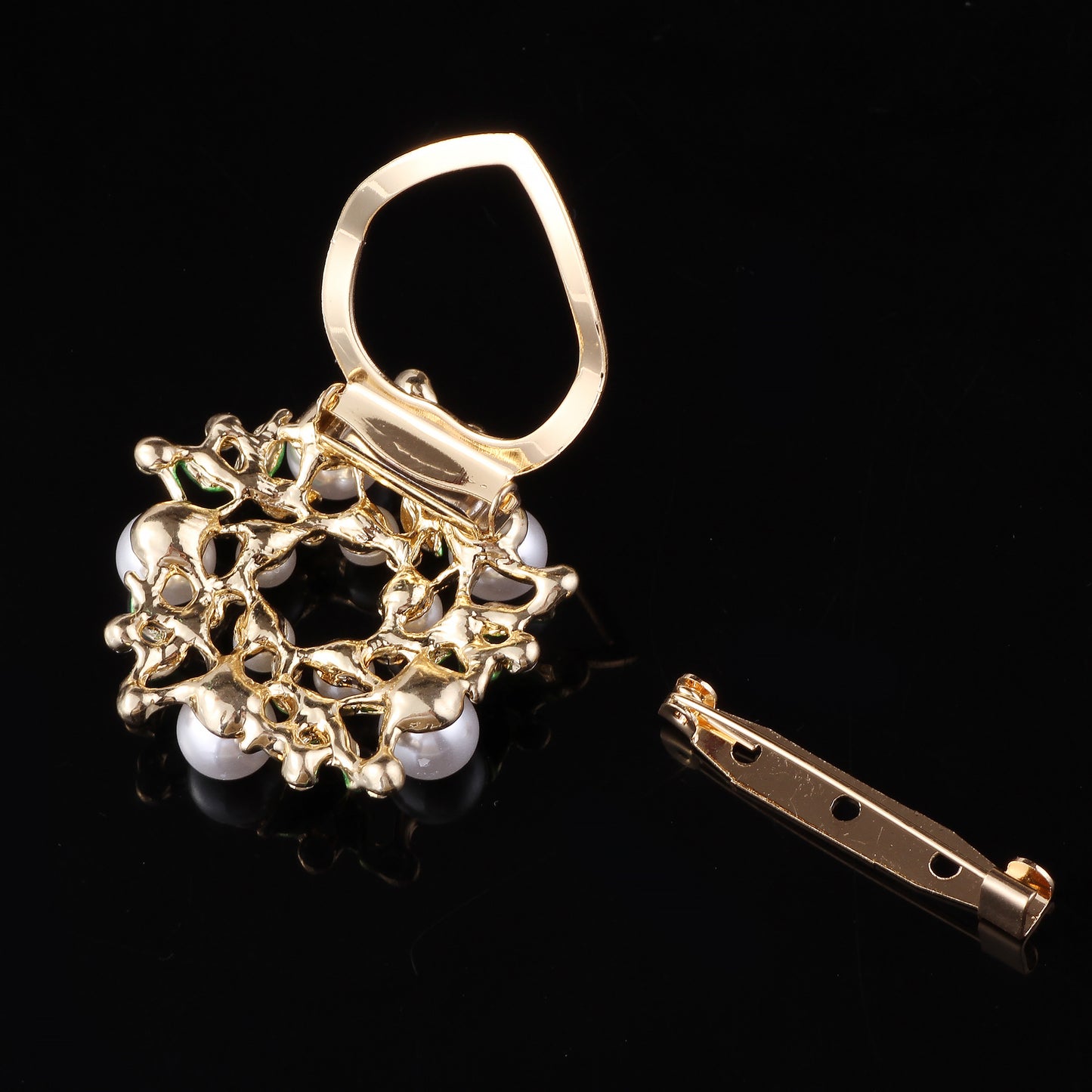 Brooch with pearls - Image 7