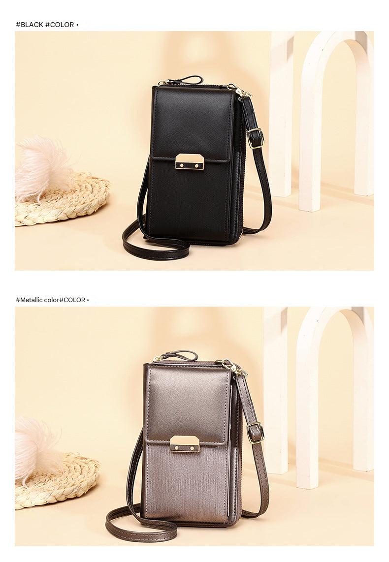 Pink trendy handbag with lock