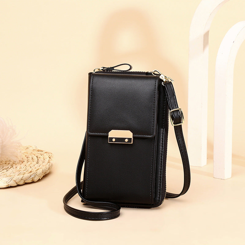 Red women's smartphone crossbody bag