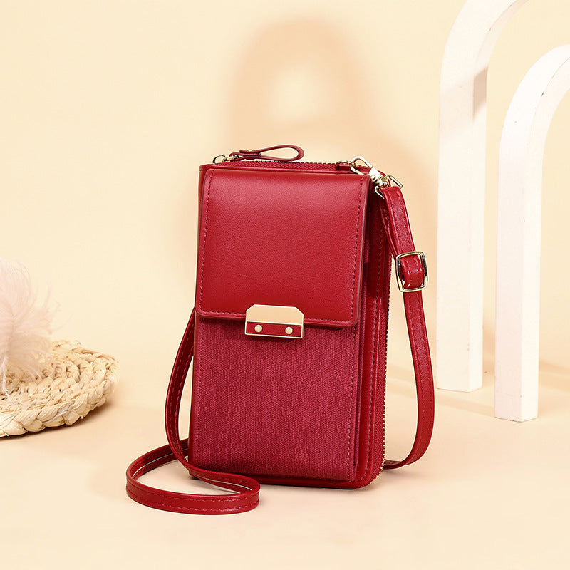 Black small shoulder purse for women