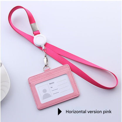 Black PU card holder on white background