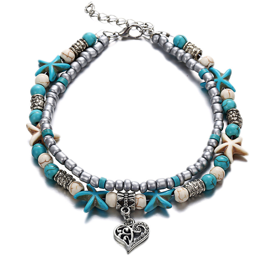 fashion accessory anklet with ocean motifs