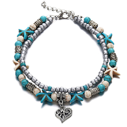 fashion accessory anklet with ocean motifs