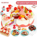 82PCS DIY Fruit Electric Cake Set with Lights and Music (includes batteries/3 AG13 button cells) (Pack of 3)