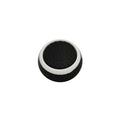 Black background with white circle