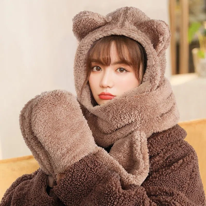 Cute winter neck gaiter with earmuffs - image 3