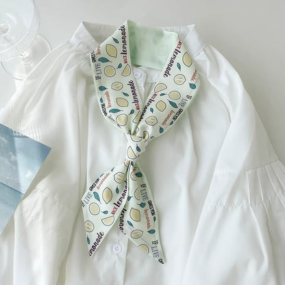Vintage floral hair scarf headband