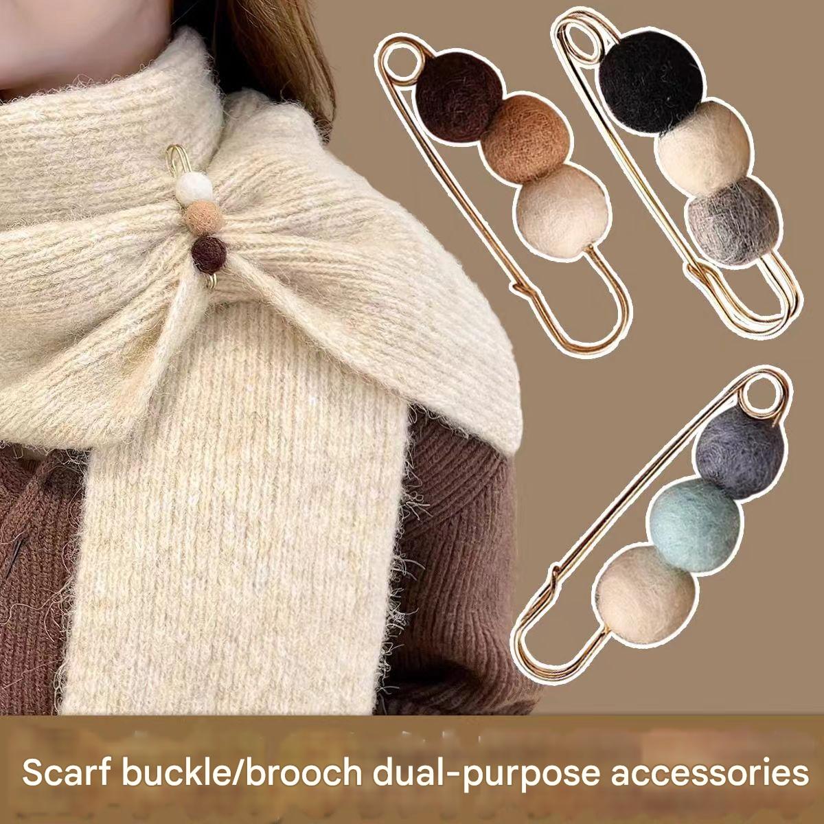 Versatile cardigan pin in use