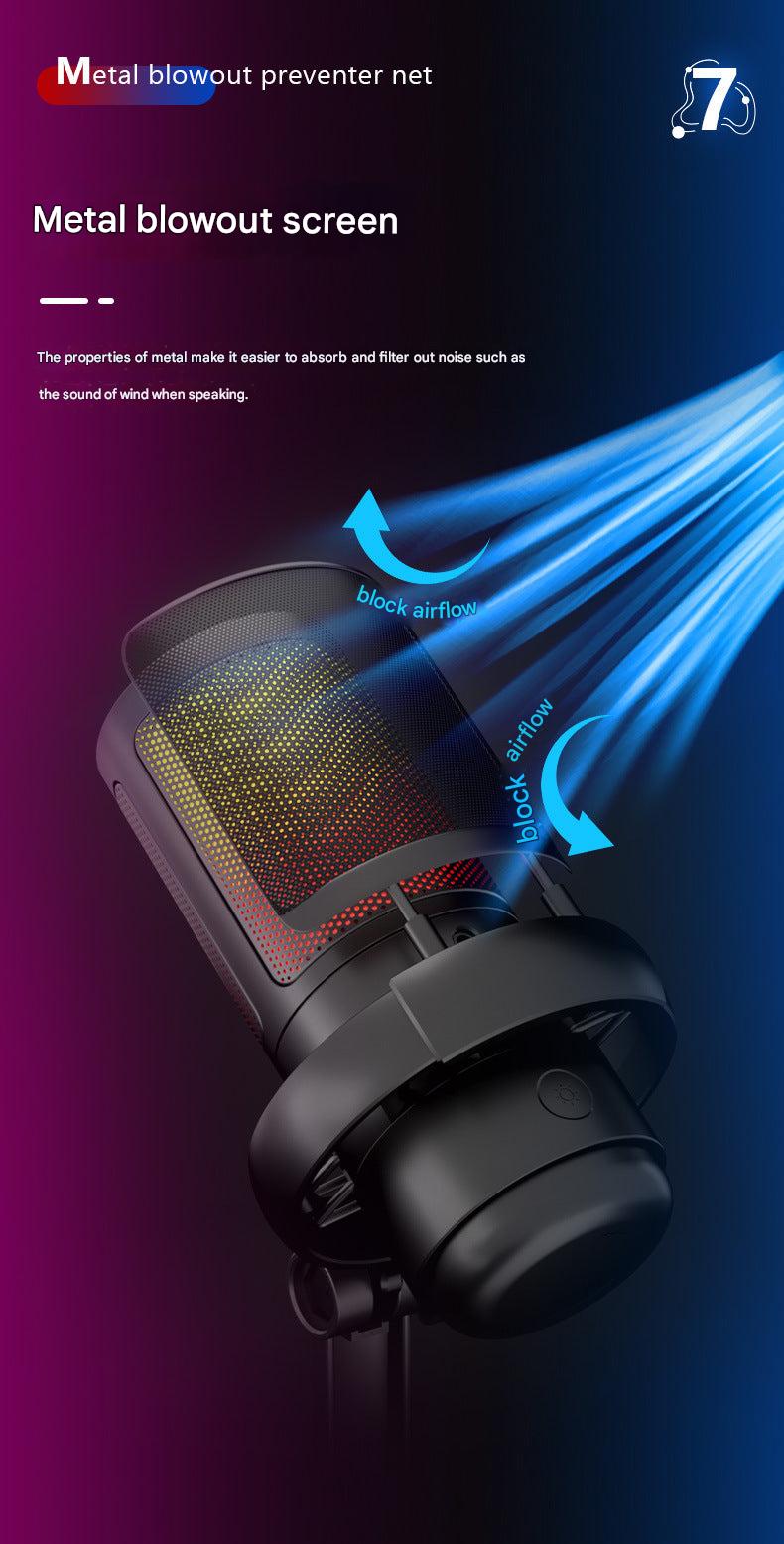 RGB USB Microphone for Streaming