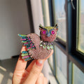 XZ0493-1 Full Rhinestone Owl