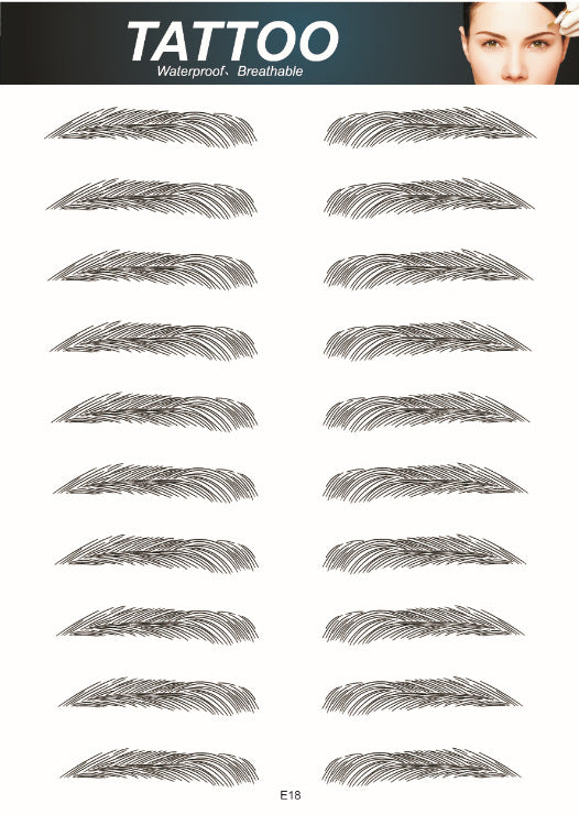 6D waterproof eyebrow tattoos natural look image 1