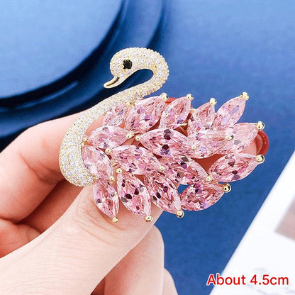 Wearing the Swan Brooch on Clothing Image 4