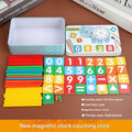 Color: Elephant Magnetic Clock Arithmetic Set + 35 Magnetic Numerals (Pack of 1)