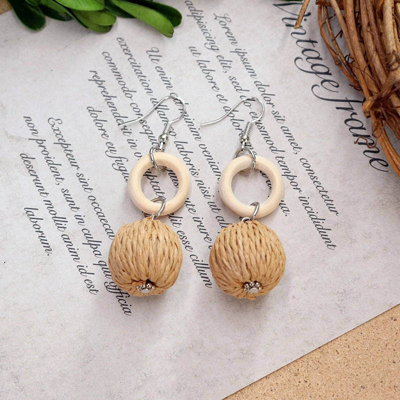 Summer beach fashion long earrings