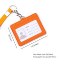 Orange - Horizontal Card Holder with Hand Strap
