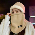 Thin Face Mask Hat Khaki