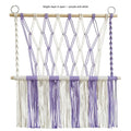 Woven Cotton Rope Storage Rack: Single Layer A Model Purple and White Color