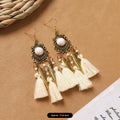 16 - Ethnic Style Off-White Tassel
