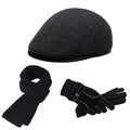 Hat + Scarf + Gloves Three-Piece Set