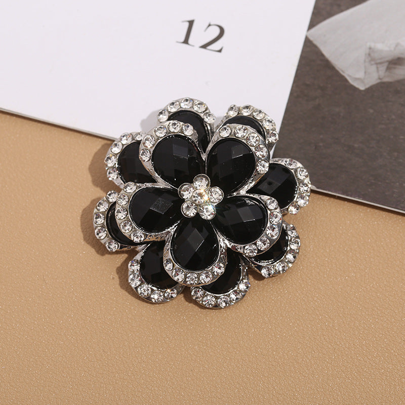 Premium Alloy Flower Brooch Pin Image 5