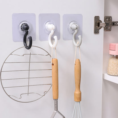 Adhesive wall hook in minimalist design