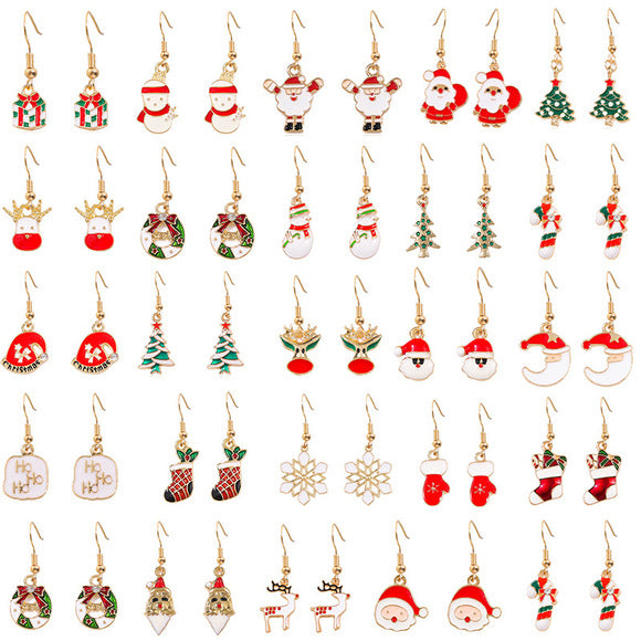 Holiday themed minimalistic earrings