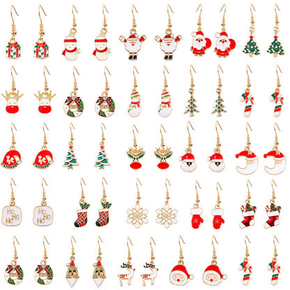 Holiday themed minimalistic earrings