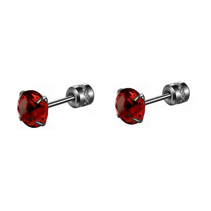 Stainless steel earrings on display image 3